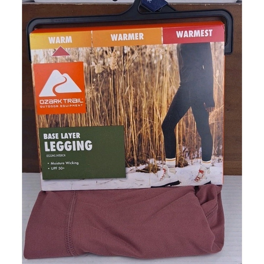 Ozark Trail Warm Womens Base Layer Legging Size XS Wild Ginger